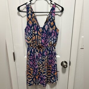 Forever 21 Geometric Dress - Pink, Blue, Orange